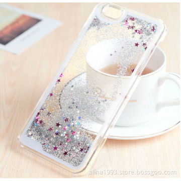 Heart And Star Novelty Liquid Phone Case Quicksand For iPhone 6/7/8